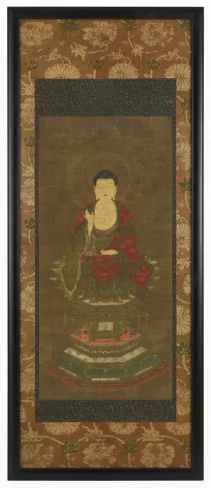Framed Print : Shakyamuni preaching, Muromachi period, 16th century. Creator: Unknown Framed Print : Shakyamuni preaching, Muromachi period, 16th century. Creator: Unknown
