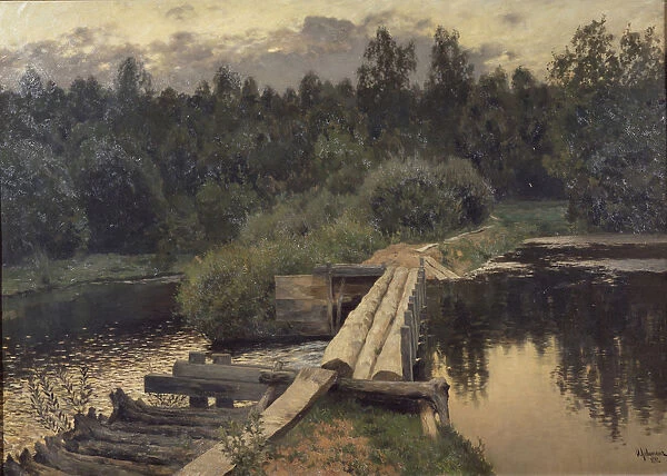 At the shallow, 1892. Artist: Levitan, Isaak Ilyich (1860-1900)