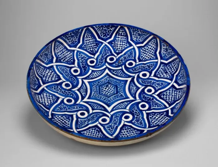 Framed Print : Shallow bowl, Morocco, Late 19th century. Creator: Unknown