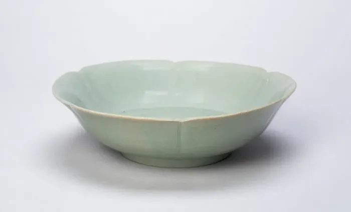 Framed Print : Shallow Foliate Bowl, Korea, Goryeo dynasty (918-1392), 12th century. Creator: Unknown Framed Print : Shallow Foliate Bowl, Korea, Goryeo dynasty (918-1392), 12th century. Creator: Unknown