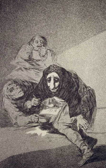 Framed Print : The shameful one (Capricho No 54). Artist: Goya, Francisco, de (1746-1828) Framed Print : The shameful one (Capricho No 54). Artist: Goya, Francisco, de (1746-1828)