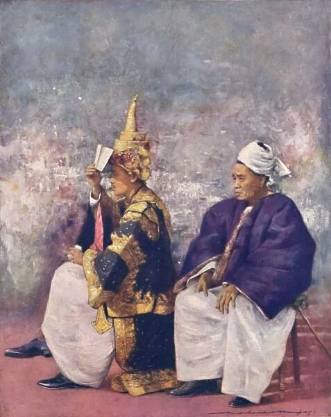 Shan Chiefs watching the Durbar, 1903. Artist: Mortimer L Menpes