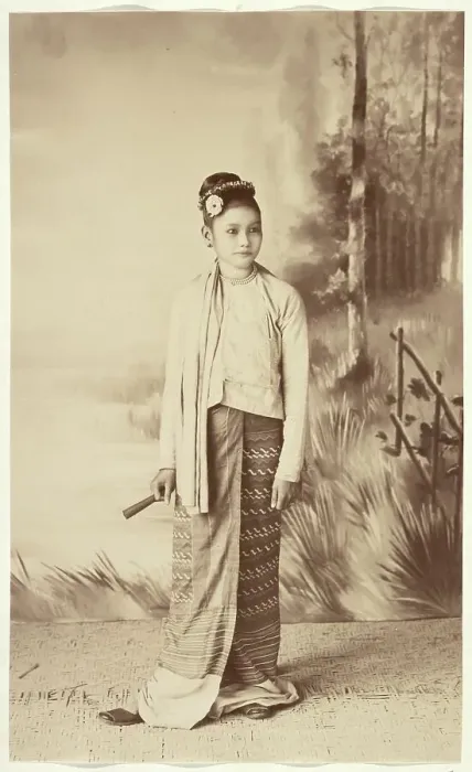 Framed Print : Shan Woman, 1894-1897. Creator: Felice Beato Framed Print : Shan Woman, 1894-1897. Creator: Felice Beato
