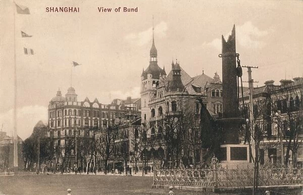 Shanghai. View of Bund, c1918