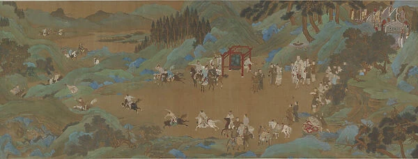 The Shanglin Park: Imperial Hunt, Ming or Qing dynasty, 17th century. Creator: Unknown