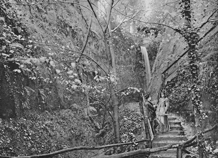 Framed Print : Shanklin Chine, c1896. Artist: FN Broderick Framed Print : Shanklin Chine, c1896. Artist: FN Broderick