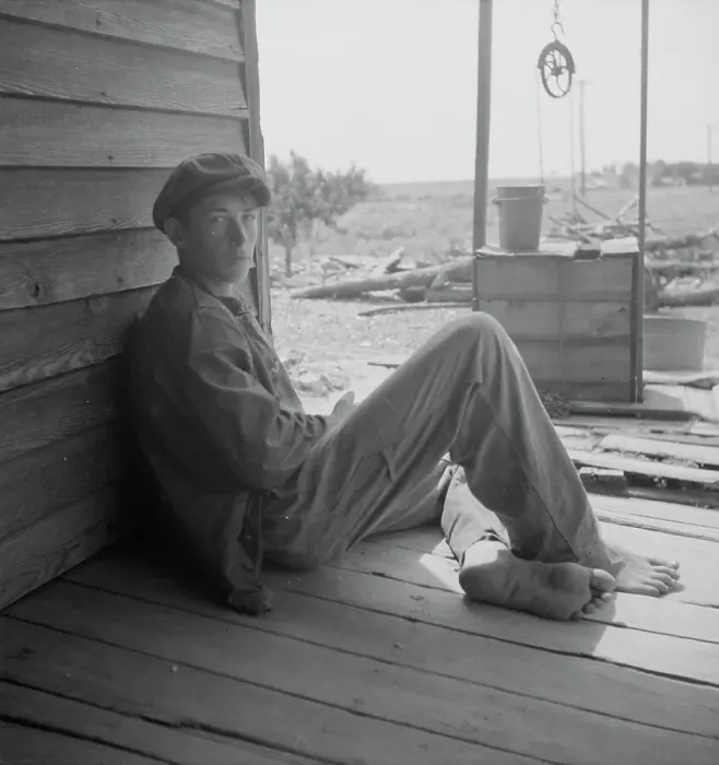 Framed Print : Sharecropper boy near Chesnee, South Carolina, 1937. Creator: Dorothea Lange Framed Print : Sharecropper boy near Chesnee, South Carolina, 1937. Creator: Dorothea Lange