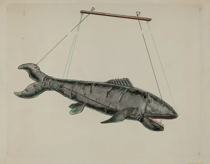 Framed Print : Shark Puppet, c. 1936. Creator: Sebastian Simonet Framed Print : Shark Puppet, c. 1936. Creator: Sebastian Simonet