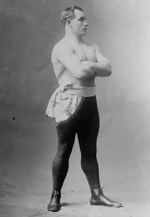 Framed Print : Sharkey in athletic outfit, 1910. Creator: Bain News Service Framed Print : Sharkey in athletic outfit, 1910. Creator: Bain News Service