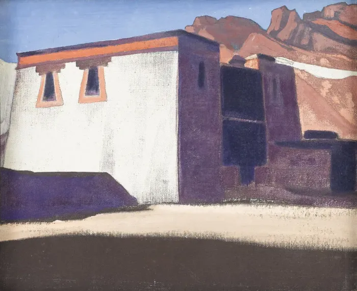 Framed Print : Sharugon Monastery, Tibet, 1928. Artist: Roerich, Nicholas (1874-1947) Framed Print : Sharugon Monastery, Tibet, 1928. Artist: Roerich, Nicholas (1874-1947)