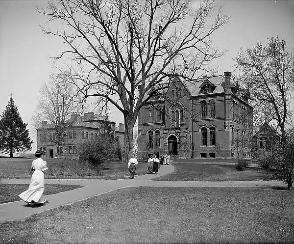 Shattuck and Williston Halls, Mount Holyoke College, South Hadley, Mass. c1908. Creator: William H. Jackson