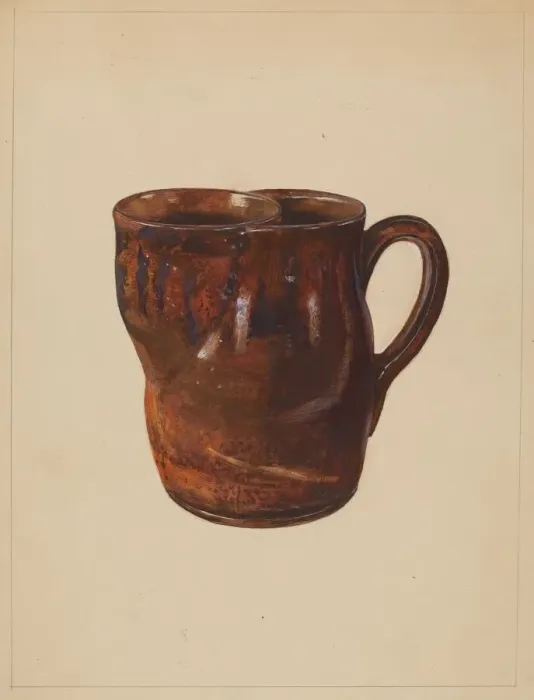 Framed Print : Shaving Mug, 1935 / 1942. Creator: Mina Lowry Framed Print : Shaving Mug, 1935 / 1942. Creator: Mina Lowry