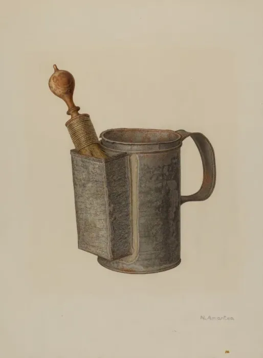 Framed Print : Shaving Mug, c. 1941. Creator: Nicholas Amantea Framed Print : Shaving Mug, c. 1941. Creator: Nicholas Amantea