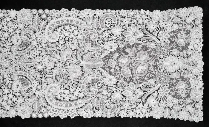 Framed Print : Shawl, Belgium, 1875 / 1900. Creator: Unknown Framed Print : Shawl, Belgium, 1875 / 1900. Creator: Unknown