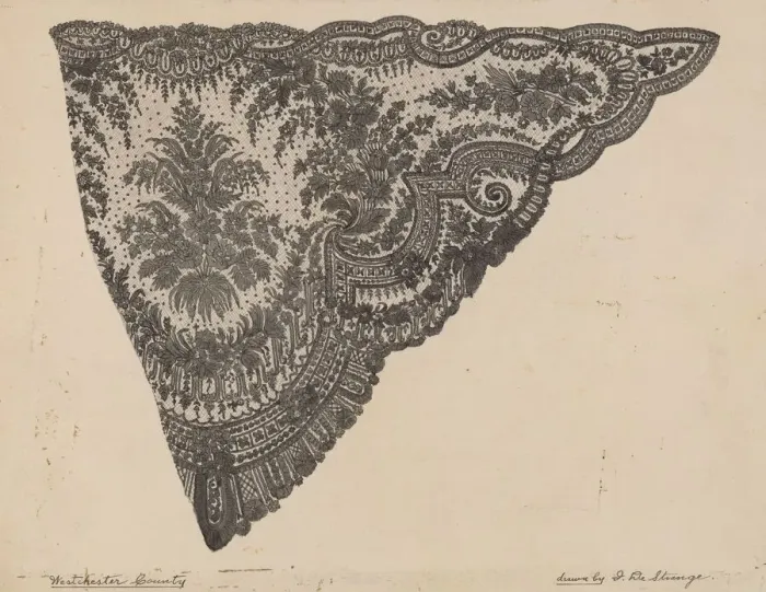 Framed Print : Shawl, c. 1936. Creator: Isabelle De Strange Framed Print : Shawl, c. 1936. Creator: Isabelle De Strange