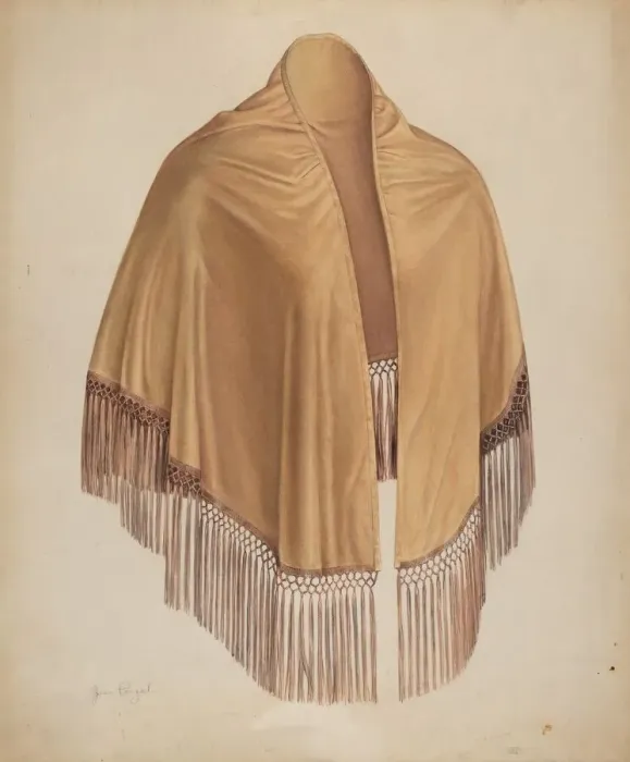 Framed Print : Shawl, c. 1939. Creator: Jean Peszel Framed Print : Shawl, c. 1939. Creator: Jean Peszel