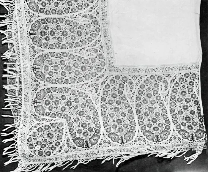 Framed Print : Shawl, England, 1810 / 15 (reworked 1825 / 35). Creator: Unknown Framed Print : Shawl, England, 1810 / 15 (reworked 1825 / 35). Creator: Unknown