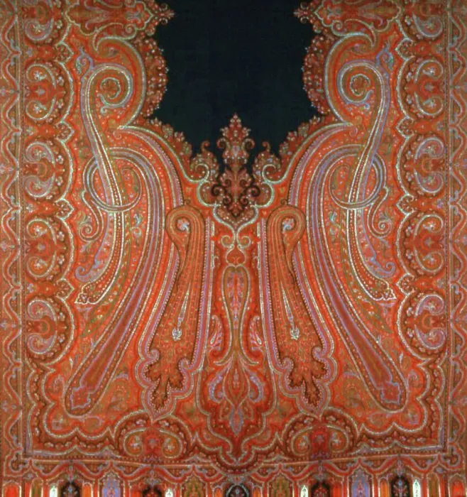 Framed Print : Shawl, Paisley, c. 1850. Creator: Unknown