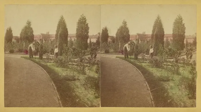 Framed Print : Shaw's Garden. North End. St. Louis, Missouri, about 1872-1874. Creator: Boehl & Koenig Framed Print : Shaw's Garden. North End. St. Louis, Missouri, about 1872-1874. Creator: Boehl & Koenig