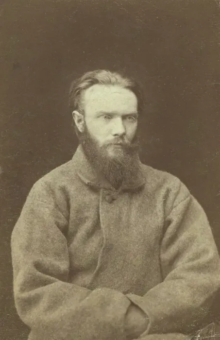 Framed Print : Shchedrin, one of four men chained to wheelbarrows at Kara, between 1880 and 1886. Creator: Unknown Framed Print : Shchedrin, one of four men chained to wheelbarrows at Kara, between 1880 and 1886. Creator: Unknown