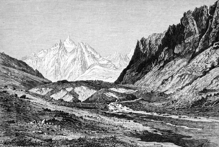 Framed Print : The Shchurovskiy Glacier, Russia, 1895 Framed Print : The Shchurovskiy Glacier, Russia, 1895