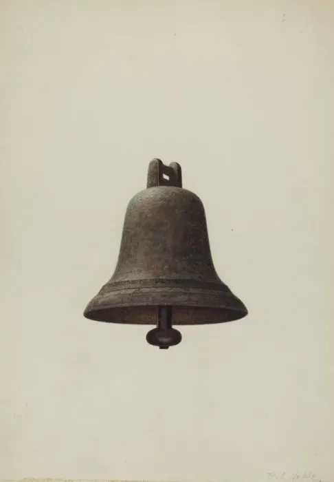 Framed Print : Sheep Bell, 1939. Creator: Raymond E. Noble