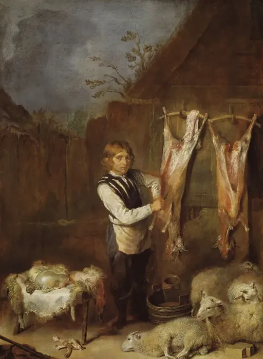 Framed Print : Sheep Butcher. Creator: Unknown Framed Print : Sheep Butcher. Creator: Unknown