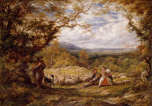 The Sheep Drive, 1863. Creator: John Linnell