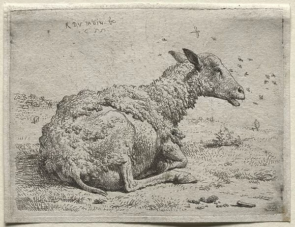 The Sheep and the Flies. Creator: Karel Dujardin (Dutch, c. 1622-1678)