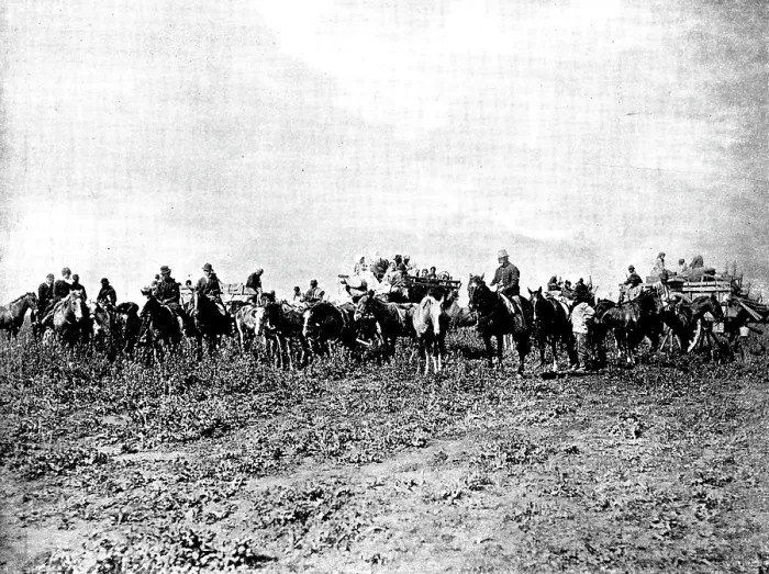 Framed Print : Sheep-shearers travelling on the South American Pampas, 1895. Creator: Adrian Lundstrom Framed Print : Sheep-shearers travelling on the South American Pampas, 1895. Creator: Adrian Lundstrom