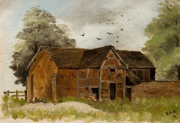 Framed Print : Sheepcote Barn Chapel House Farm, 1891. Creator: Colin A Standley Framed Print : Sheepcote Barn Chapel House Farm, 1891. Creator: Colin A Standley