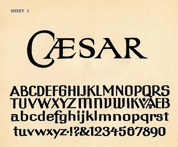 Sheet 1, from a portfolio of alphabets, 1929