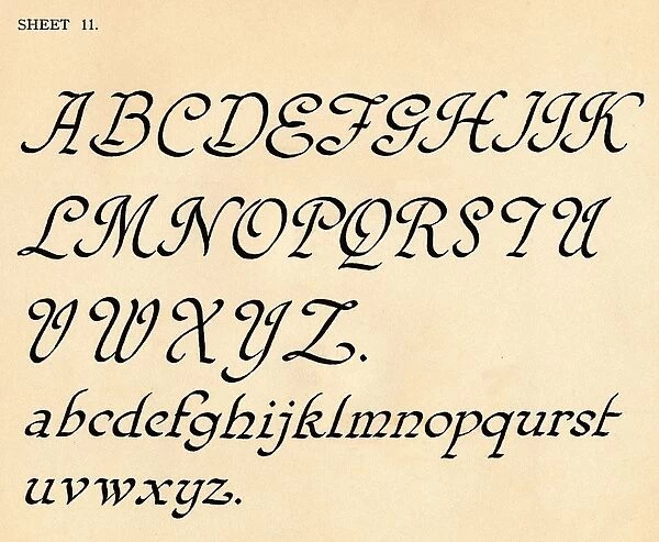 Sheet 11, from a portfolio of alphabets, 1929