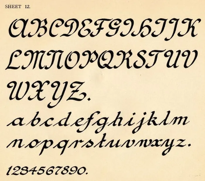 Framed Print : Sheet 12, from a portfolio of alphabets, 1929