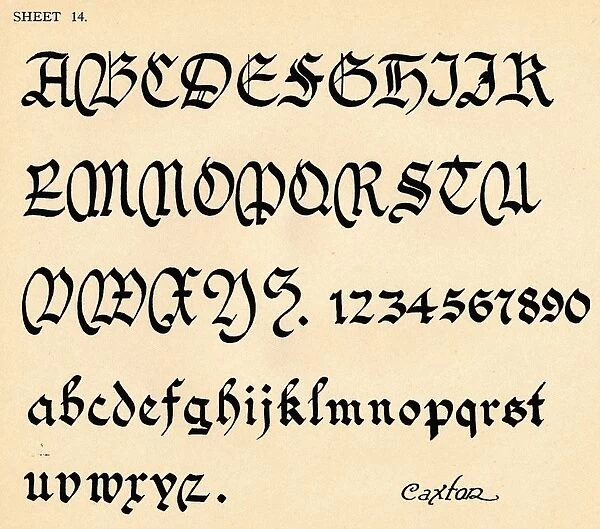 Sheet 14, from a portfolio of alphabets, 1929