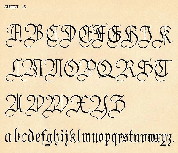 Sheet 15, from a portfolio of alphabets, 1929
