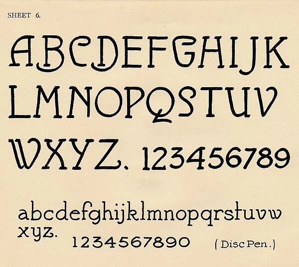Sheet 6, from a portfolio of alphabets, 1929