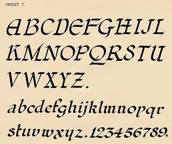 Sheet 7, from a portfolio of alphabets, 1929