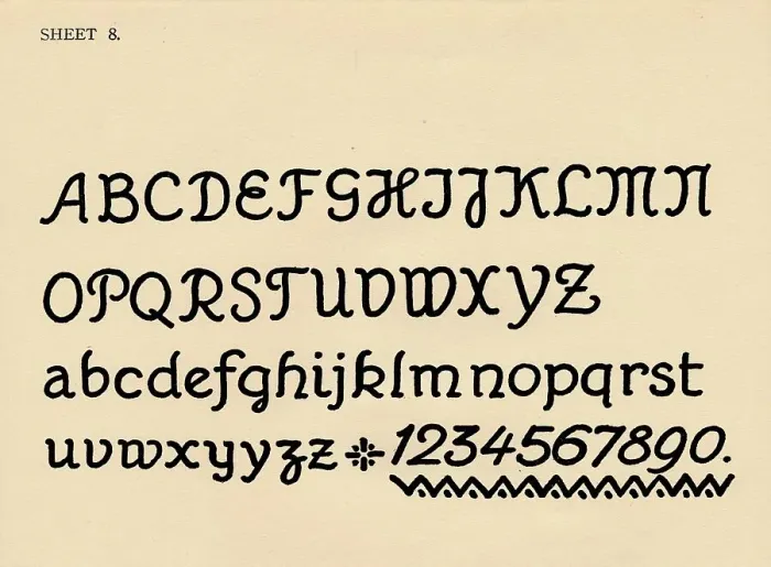 Framed Print : Sheet 8, from a portfolio of alphabets, 1929