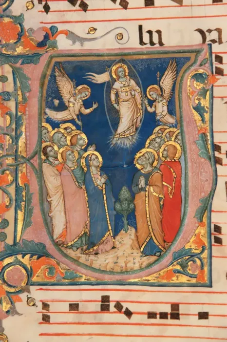 Framed Print : Sheet from a Carthusian gradual, ca 1368 Framed Print : Sheet from a Carthusian gradual, ca 1368