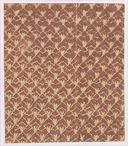 Sheet with overall abstract pattern, 19th century. Creator: Anon