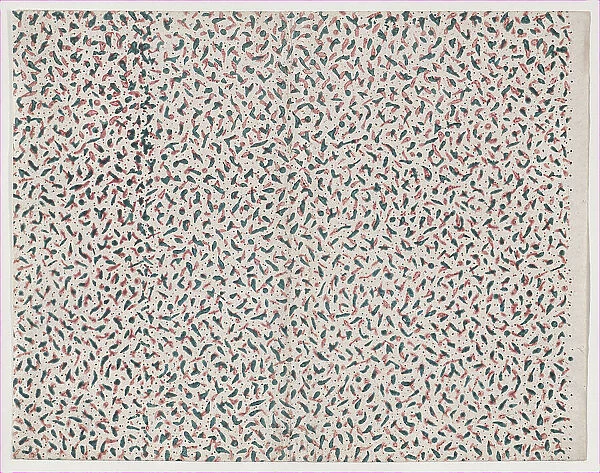 Sheet with overall abstract pattern, 19th century. Creator: Anon