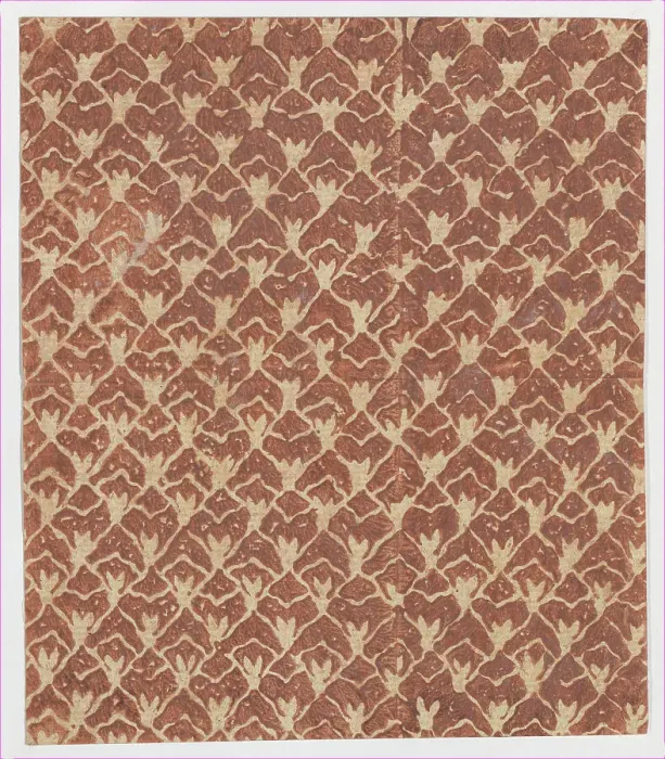 Framed Print : Sheet with overall abstract pattern, 19th century. Creator: Anon Framed Print : Sheet with overall abstract pattern, 19th century. Creator: Anon
