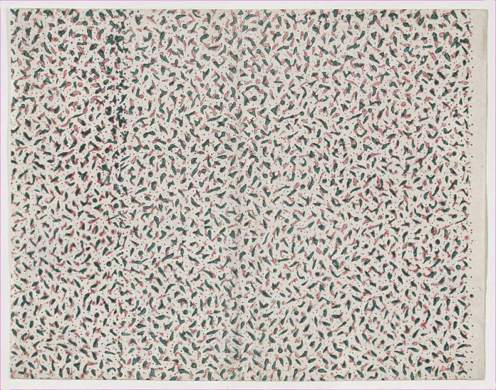Framed Print : Sheet with overall abstract pattern, 19th century. Creator: Anon Framed Print : Sheet with overall abstract pattern, 19th century. Creator: Anon