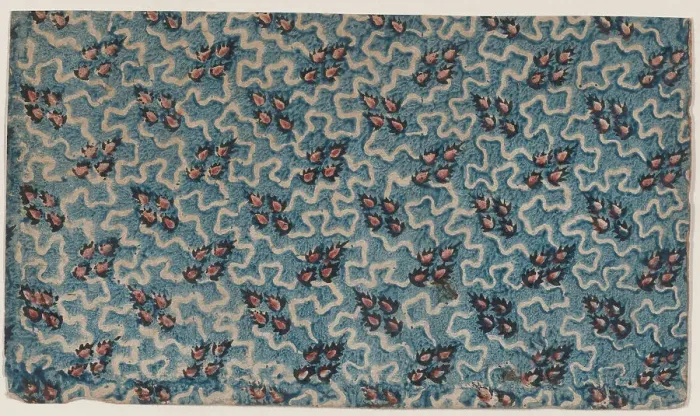 Framed Print : Sheet with overall abstract pattern, 19th century. Creator: Anon Framed Print : Sheet with overall abstract pattern, 19th century. Creator: Anon