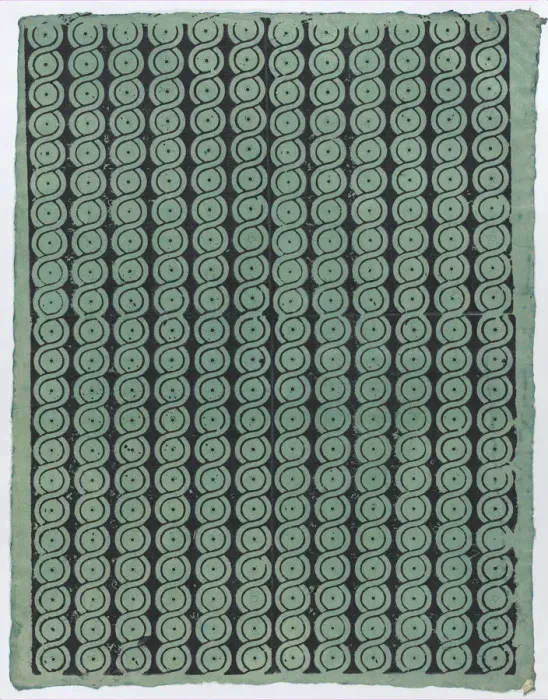 Framed Print : Sheet with overall guilloche pattern, late 18th-mid-19th century. late 18th-mid-19th century. Creator: Anon Framed Print : Sheet with overall guilloche pattern, late 18th-mid-19th century. late 18th-mid-19th century. Creator: Anon