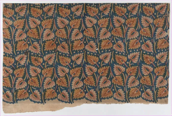 Framed Print : Sheet with overall leaf pattern, late 18th-mid-19th century. late 18th-mid-19th century. Creator: Anon Framed Print : Sheet with overall leaf pattern, late 18th-mid-19th century. late 18th-mid-19th century. Creator: Anon