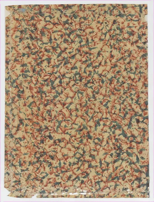 Framed Print : Sheet with overall splotchy pattern, 19th century. Creator: Anon Framed Print : Sheet with overall splotchy pattern, 19th century. Creator: Anon