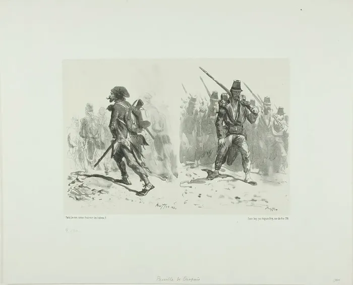 Framed Print : Sheet of Sketches, 1842. Creator: Auguste Raffet Framed Print : Sheet of Sketches, 1842. Creator: Auguste Raffet