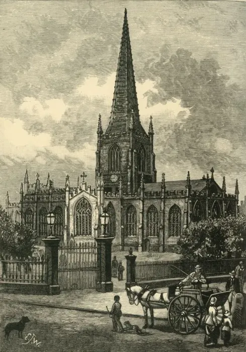 Framed Print : Sheffield Parish Church, 1898. Creator: Unknown Framed Print : Sheffield Parish Church, 1898. Creator: Unknown